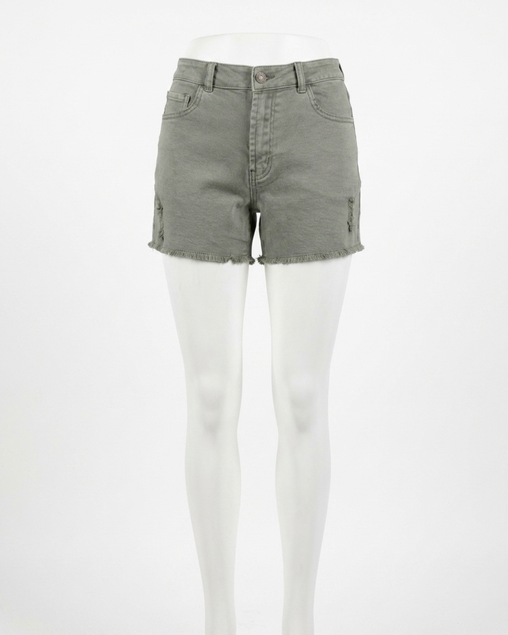 NEW GRACE AND LACE casual colored denim shorts in olive